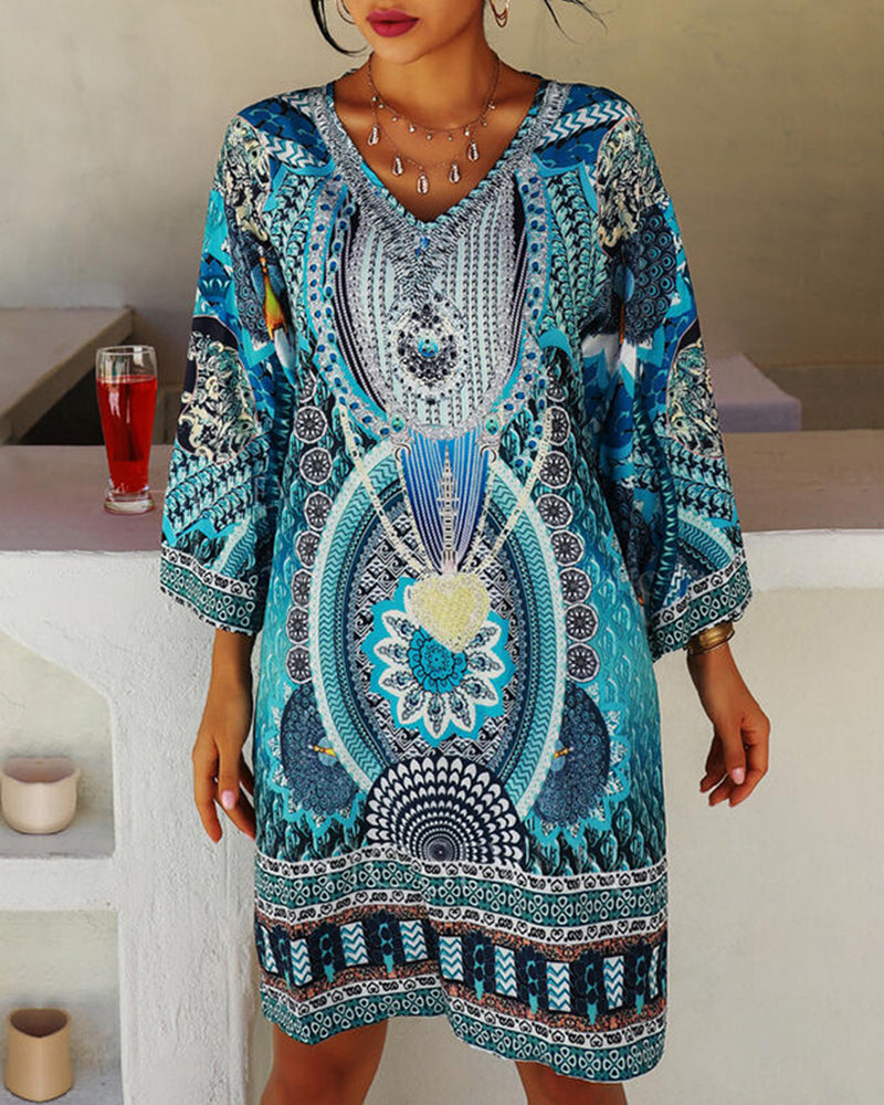 Amara | Robe Boho à Manches Longues