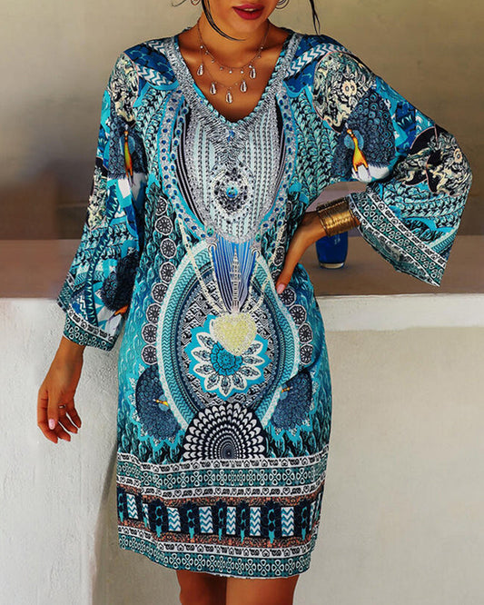 Amara | Robe Boho à Manches Longues