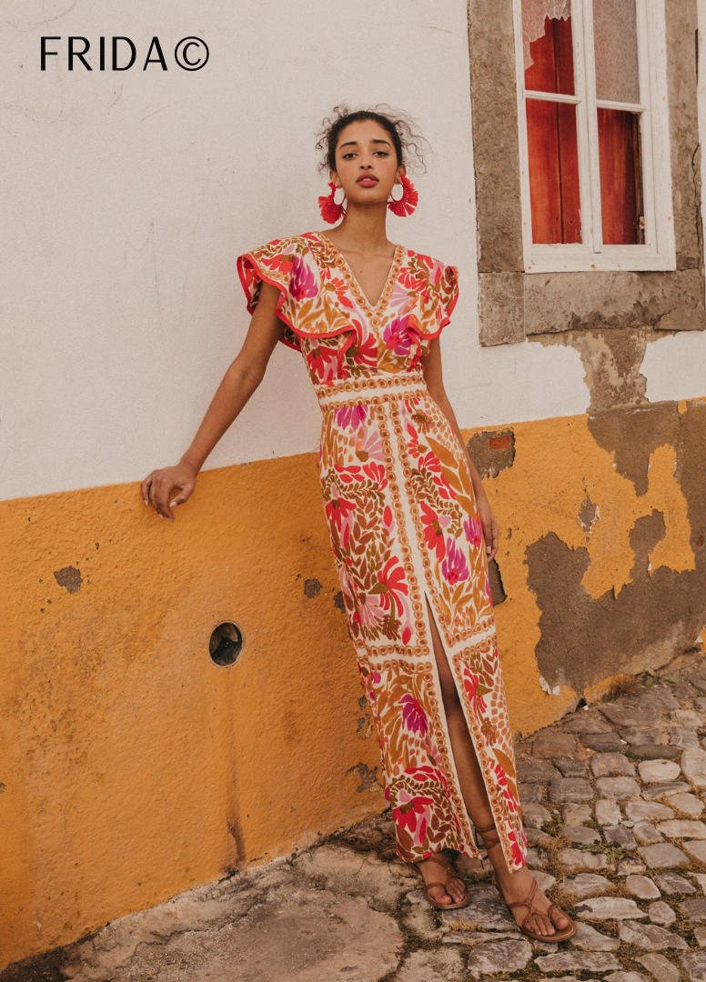 Frida - Robe D'été De Style Méditerranéen