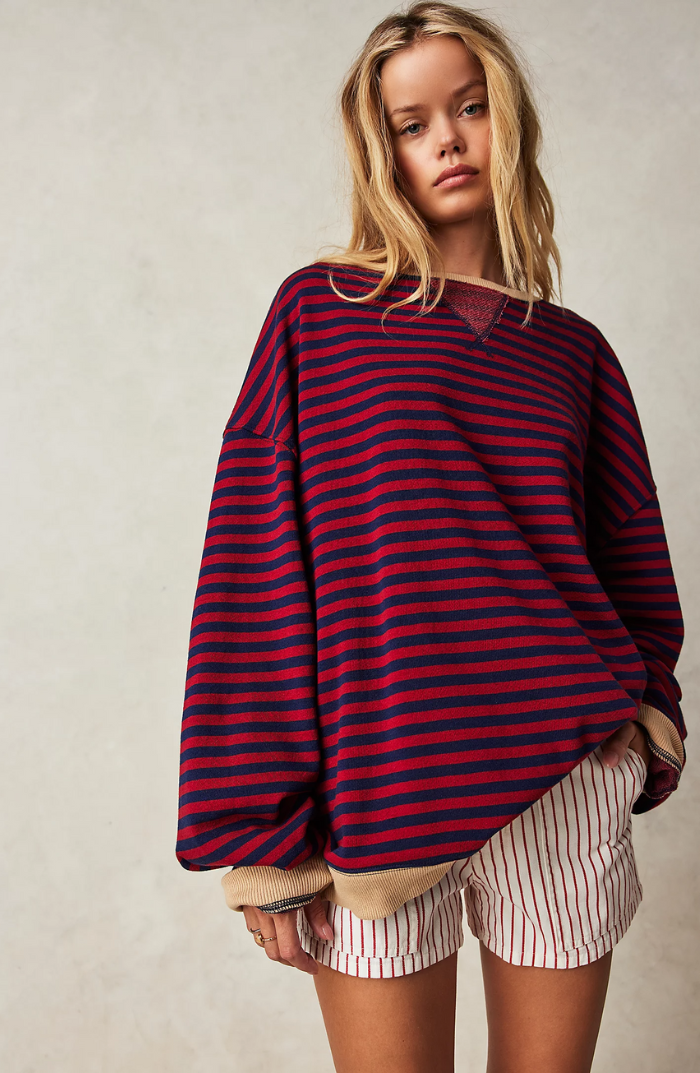 Mana | Pull Oversize Rayé