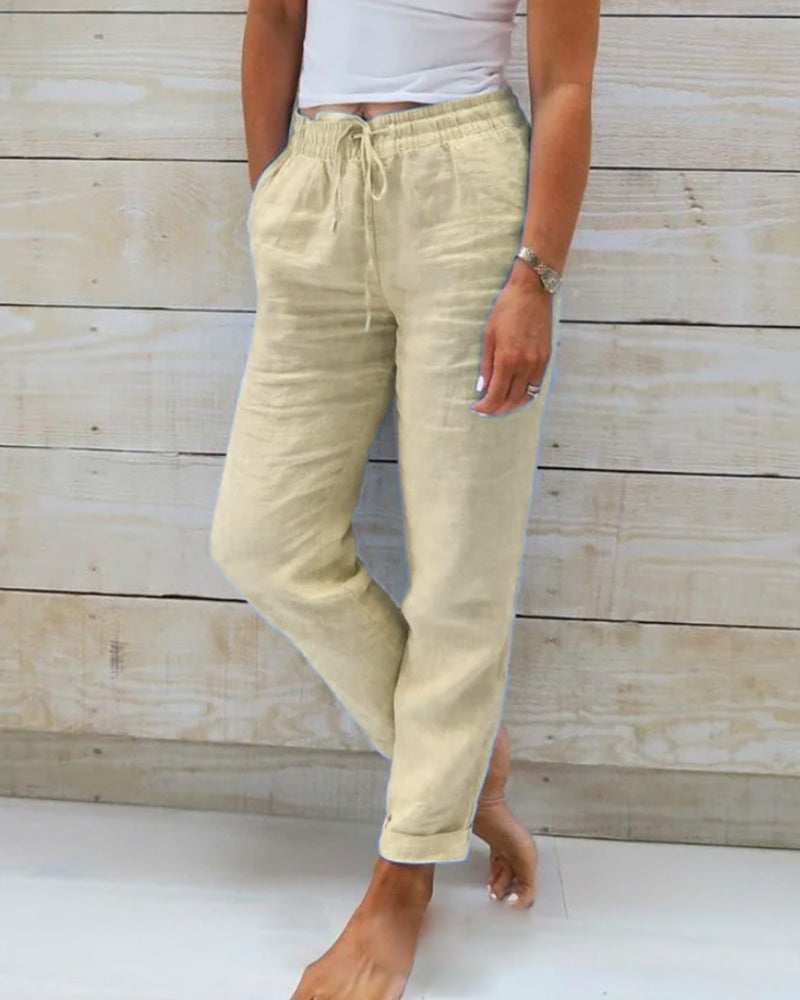 Bruna | Pantalon Esteralda En Coton & Lin