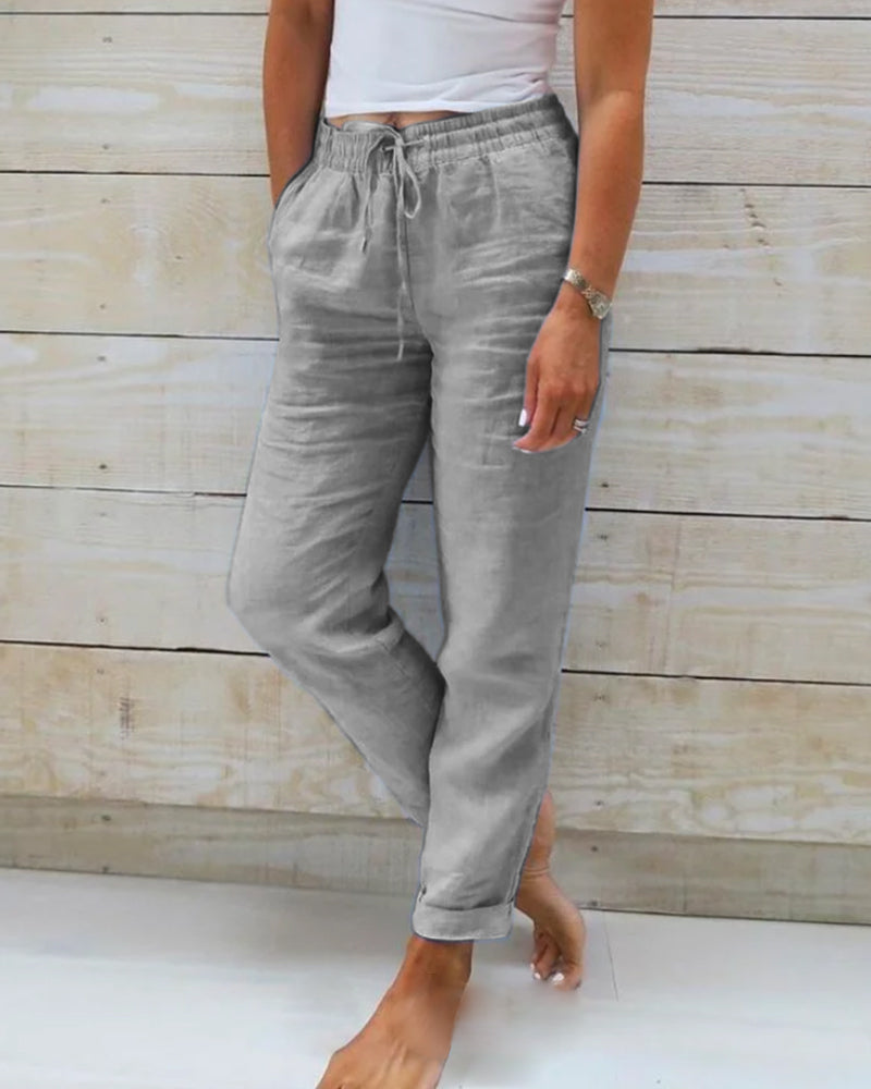 Bruna | Pantalon Esteralda En Coton & Lin